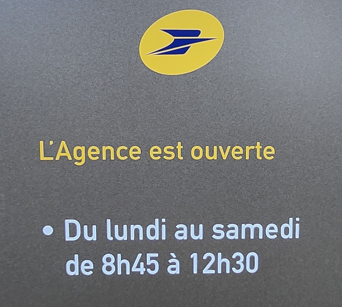 horaire agence postale